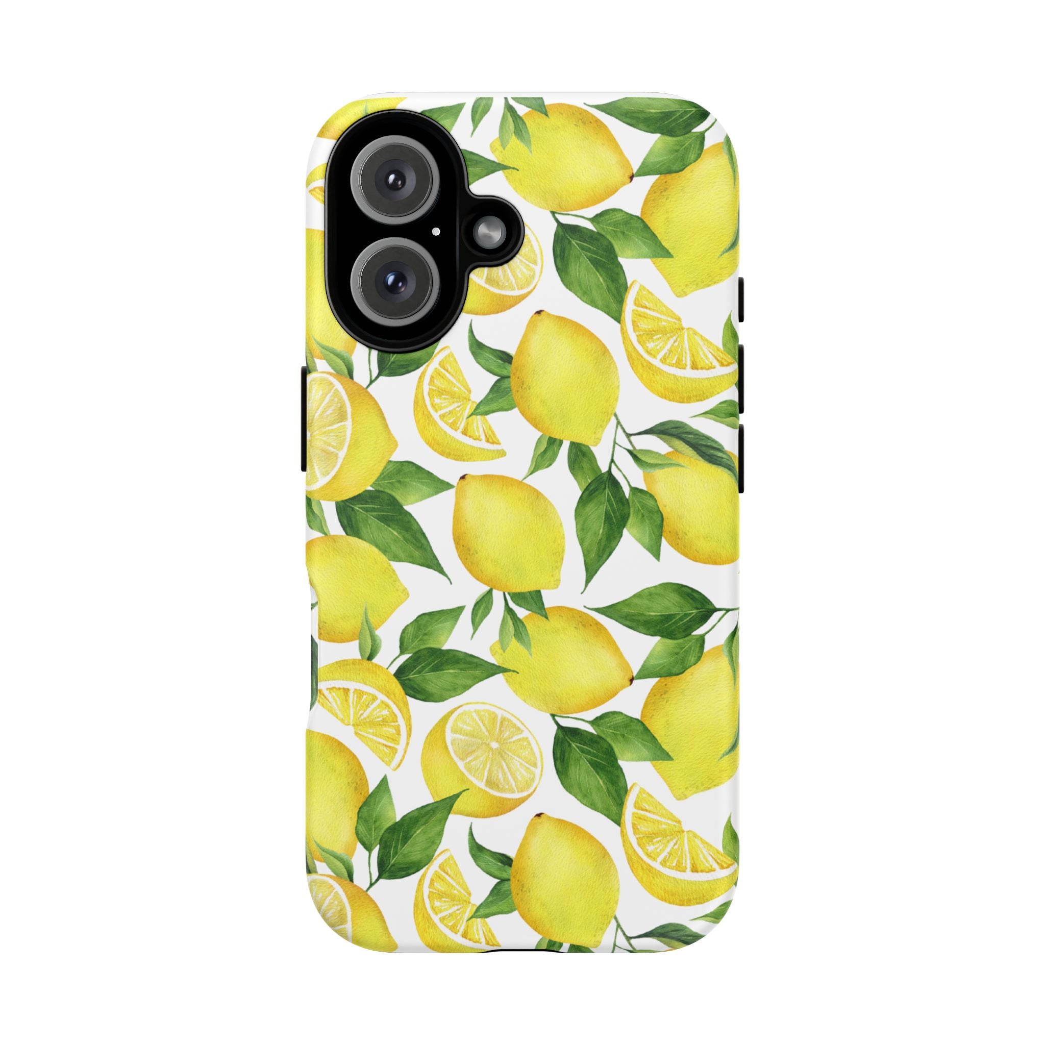 Vibrant Lemon Phone Case | Tough Cases, Citrus Phone Cover, Summer Vibe Accessories, Fruit Pattern Case, Gift for Her