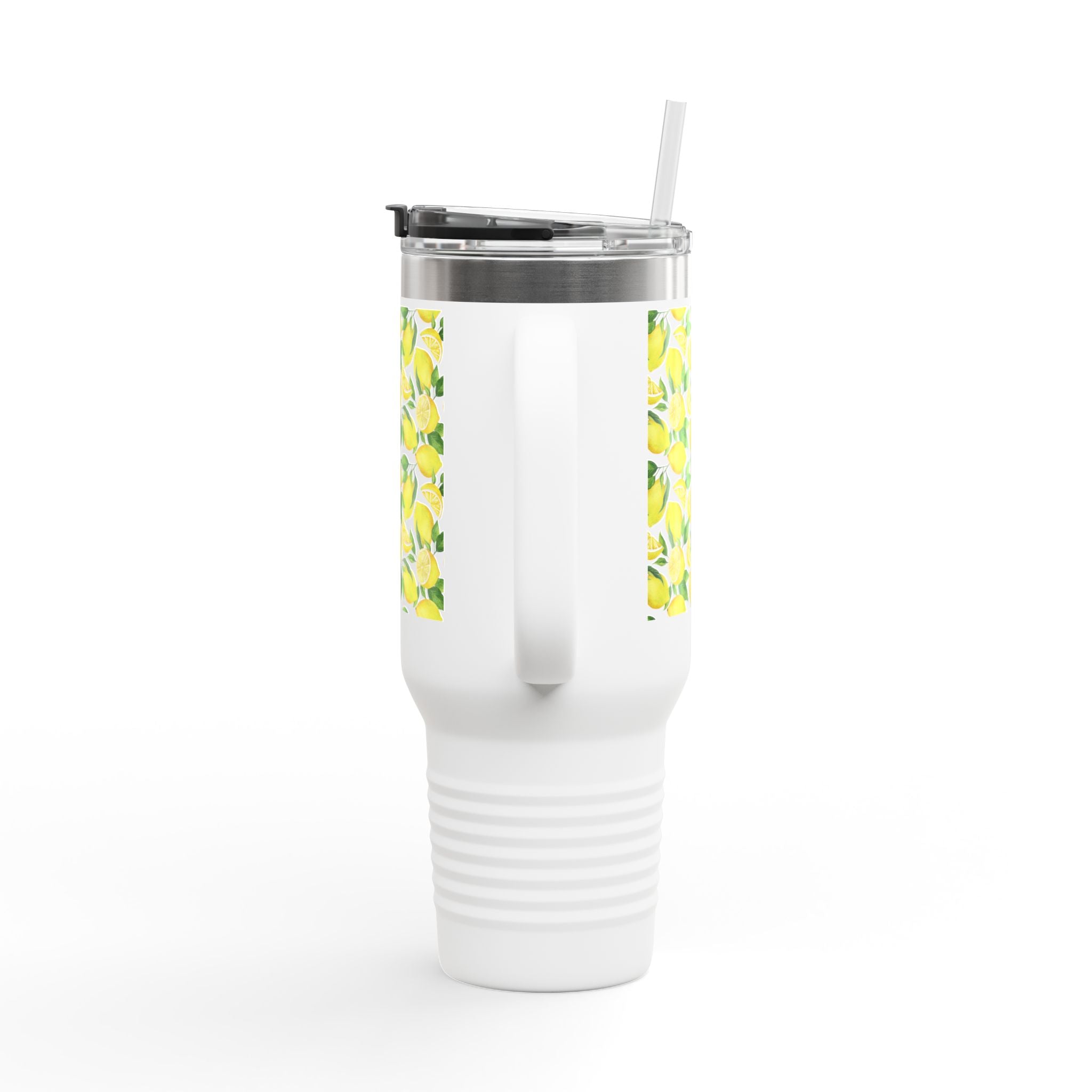 Lemon Blossom Insulated Travel Mug | 40oz | Perfect for Gifts, Eco-Friendly, Summer Vibes, Tea, Coffee, Outdoor Adventures, Beach