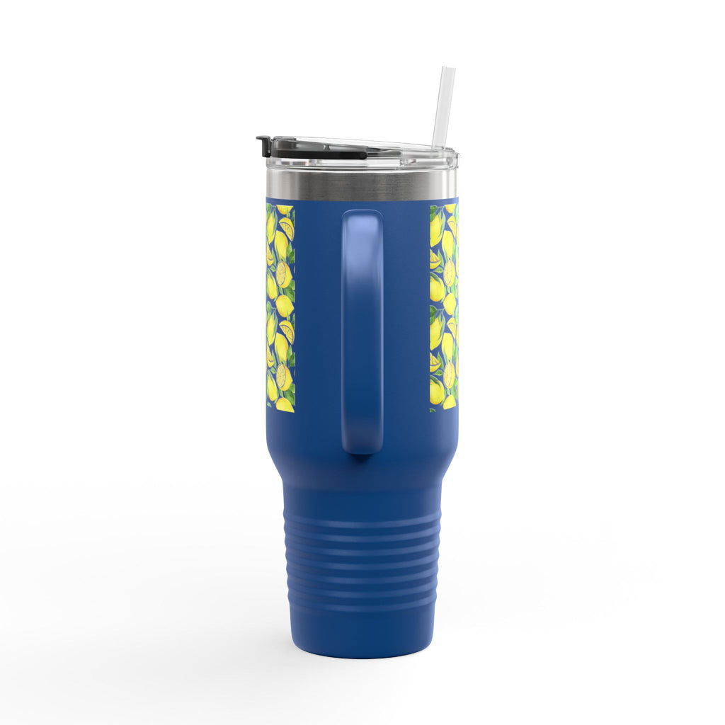 Lemon Blossom Insulated Travel Mug | 40oz | Perfect for Gifts, Eco-Friendly, Summer Vibes, Tea, Coffee, Outdoor Adventures, Beach
