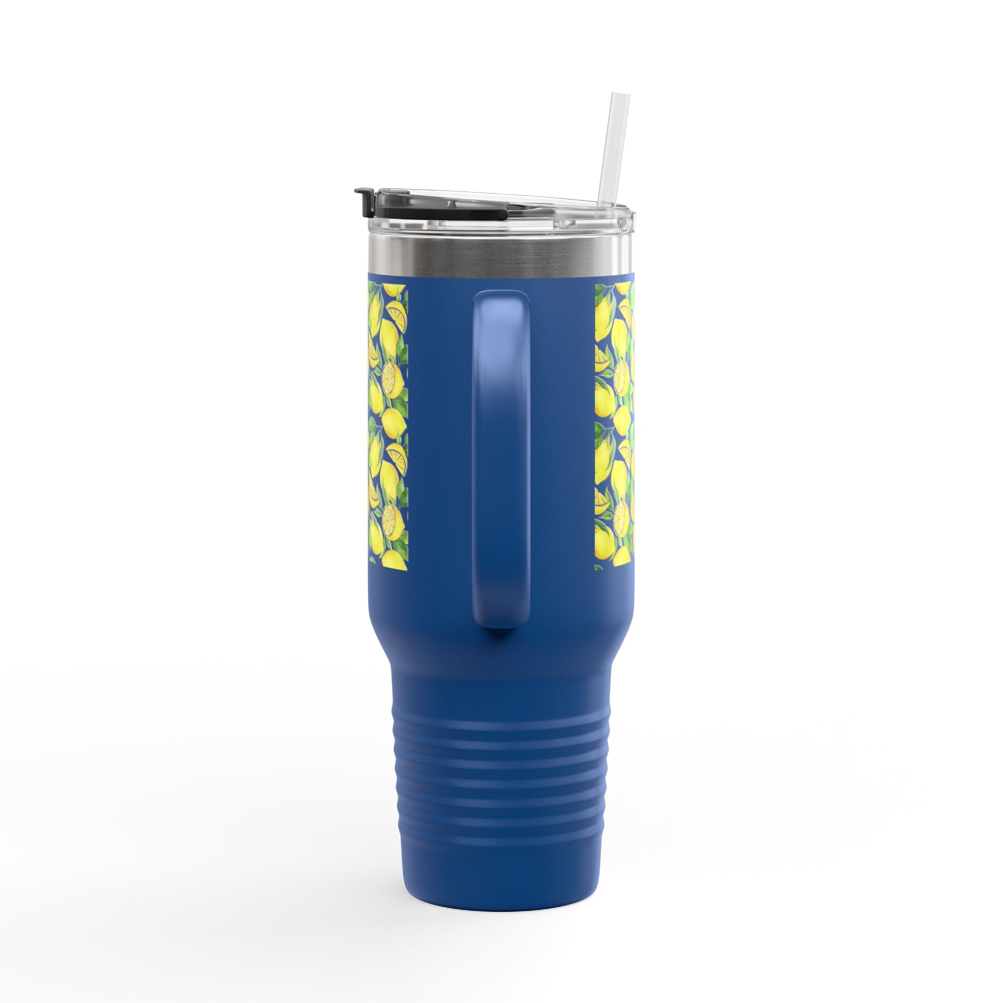 Lemon Blossom Insulated Travel Mug | 40oz | Perfect for Gifts, Eco-Friendly, Summer Vibes, Tea, Coffee, Outdoor Adventures, Beach