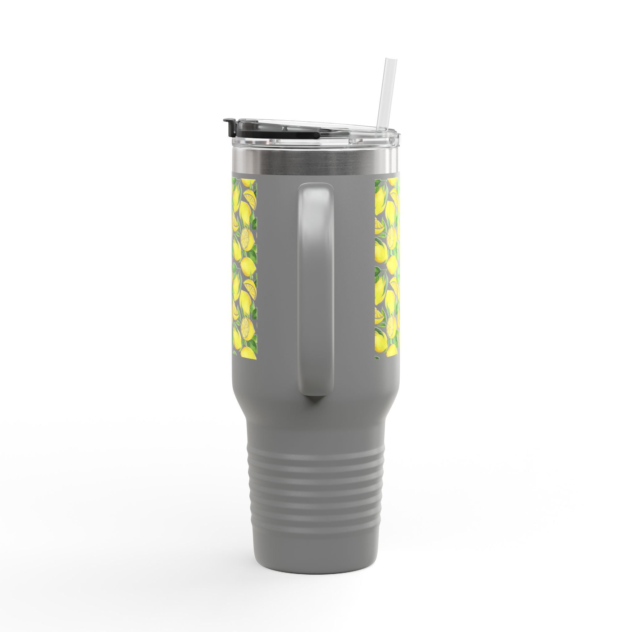 Lemon Blossom Insulated Travel Mug | 40oz | Perfect for Gifts, Eco-Friendly, Summer Vibes, Tea, Coffee, Outdoor Adventures, Beach