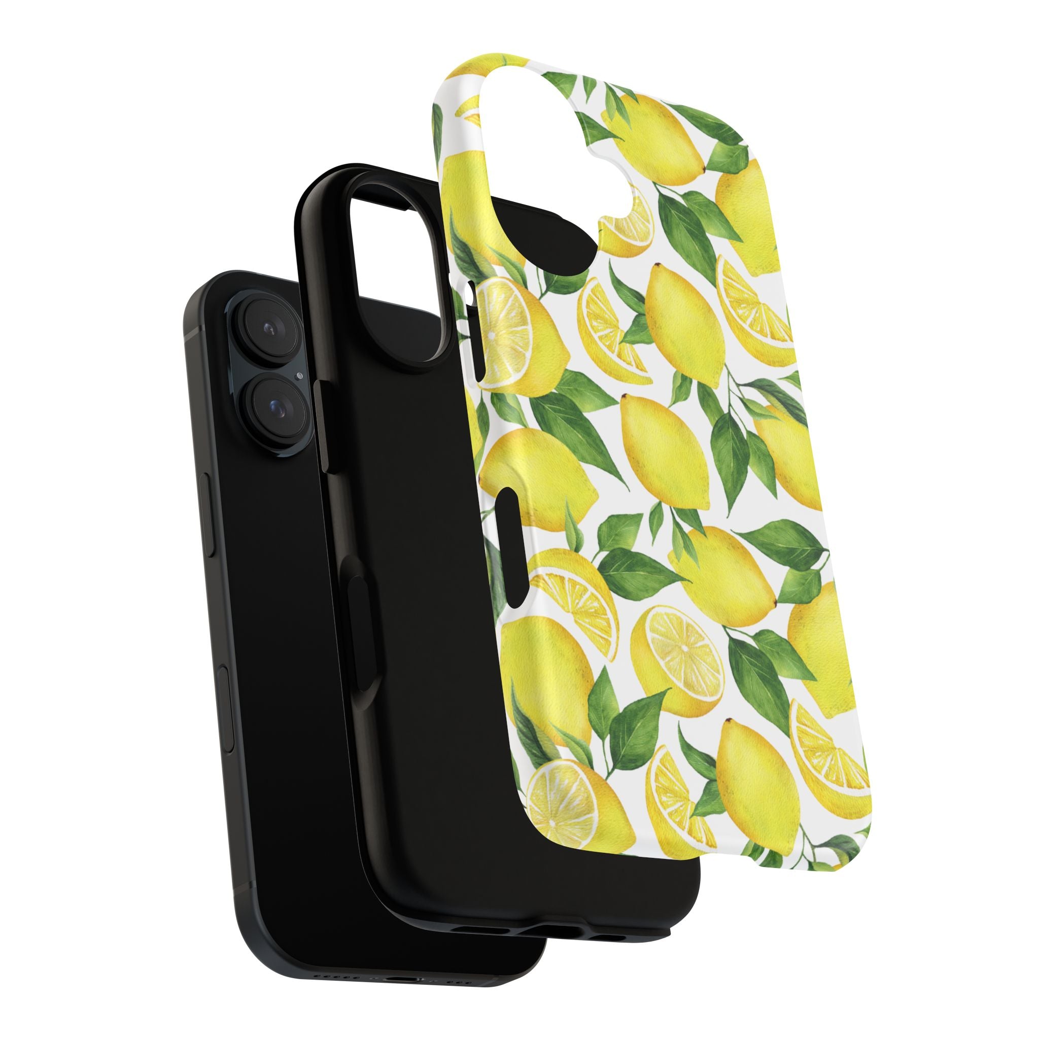 Vibrant Lemon Phone Case | Tough Cases, Citrus Phone Cover, Summer Vibe Accessories, Fruit Pattern Case, Gift for Her