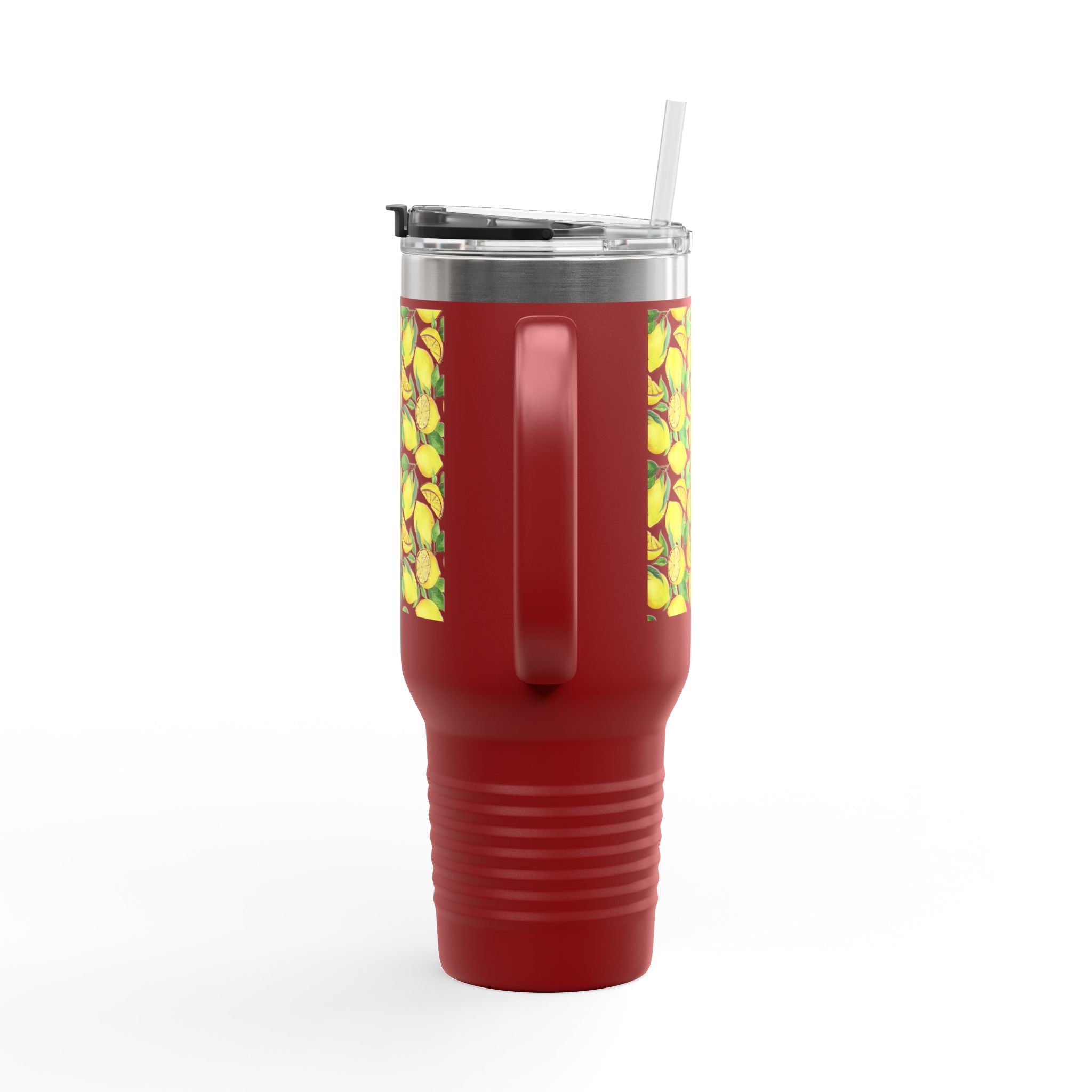 Lemon Blossom Insulated Travel Mug | 40oz | Perfect for Gifts, Eco-Friendly, Summer Vibes, Tea, Coffee, Outdoor Adventures, Beach