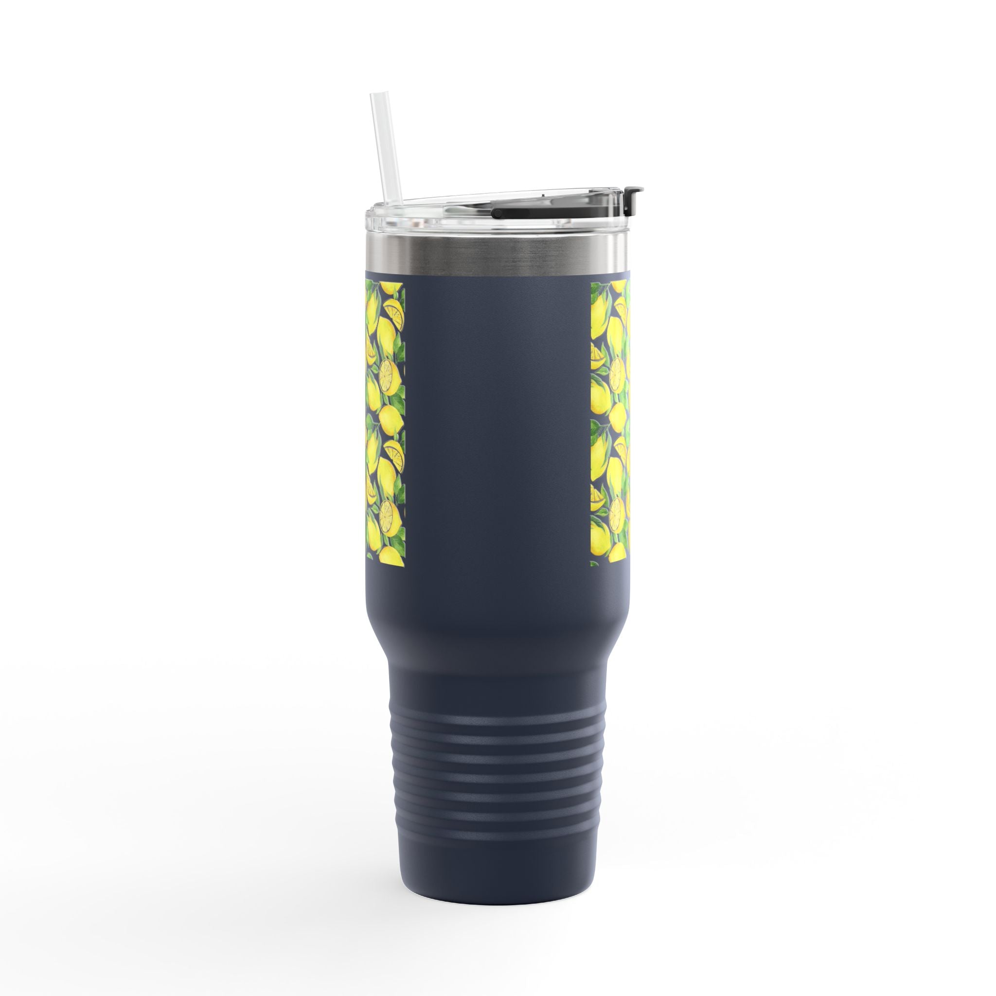Lemon Blossom Insulated Travel Mug | 40oz | Perfect for Gifts, Eco-Friendly, Summer Vibes, Tea, Coffee, Outdoor Adventures, Beach