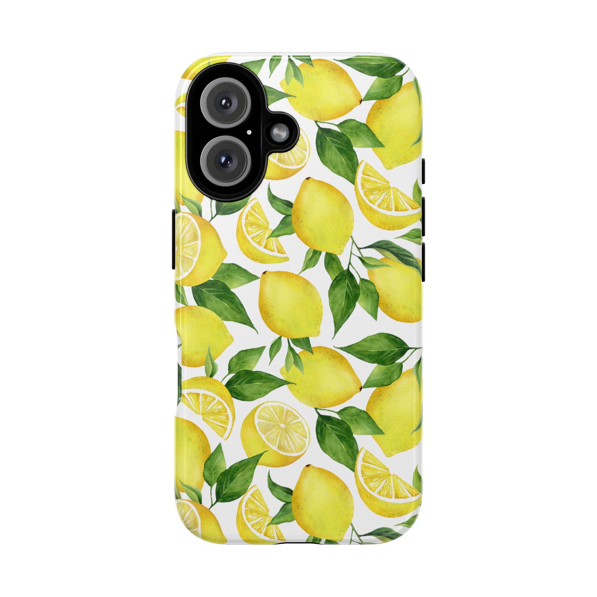 Vibrant Lemon Phone Case | Tough Cases, Citrus Phone Cover, Summer Vibe Accessories, Fruit Pattern Case, Gift for Her