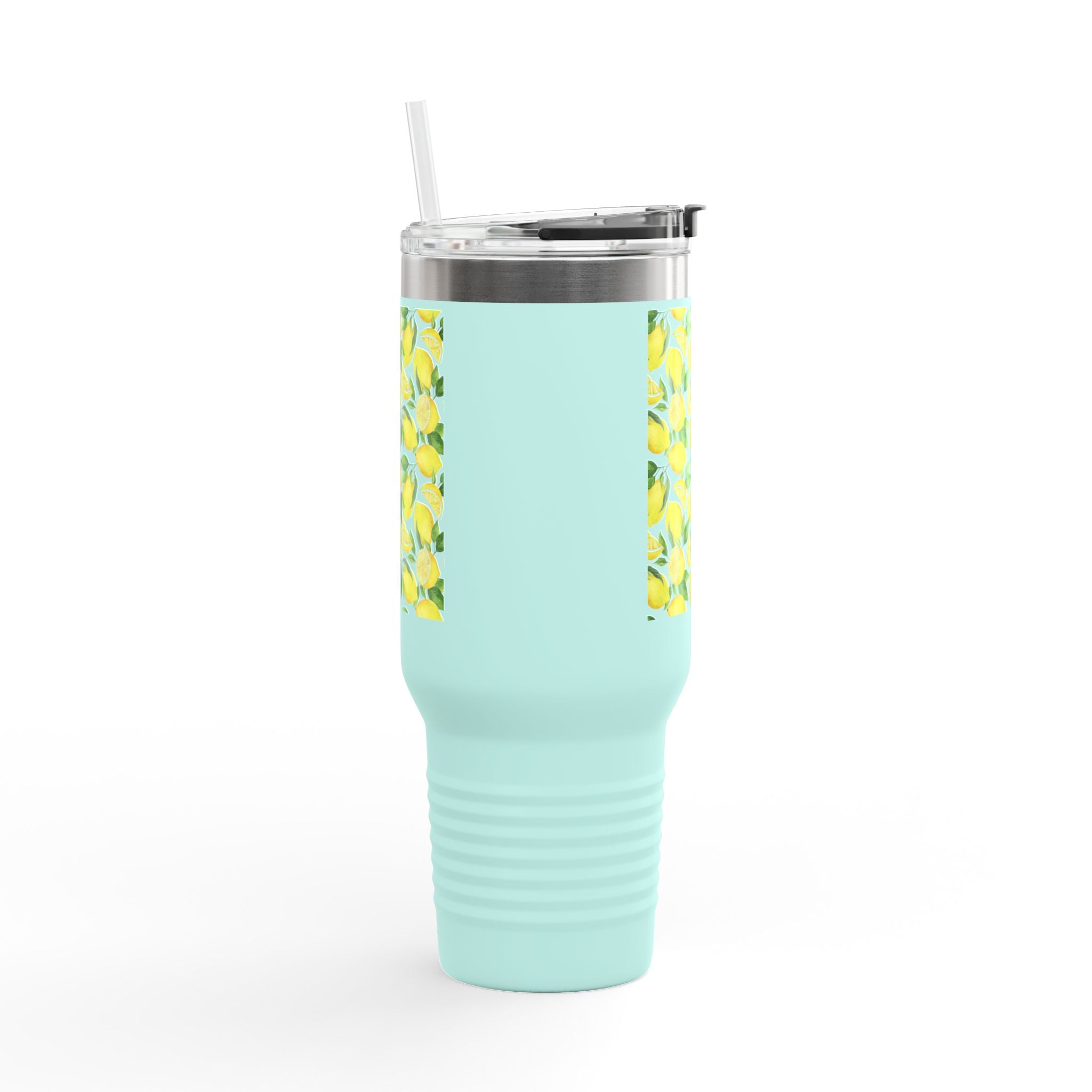 Lemon Blossom Insulated Travel Mug | 40oz | Perfect for Gifts, Eco-Friendly, Summer Vibes, Tea, Coffee, Outdoor Adventures, Beach