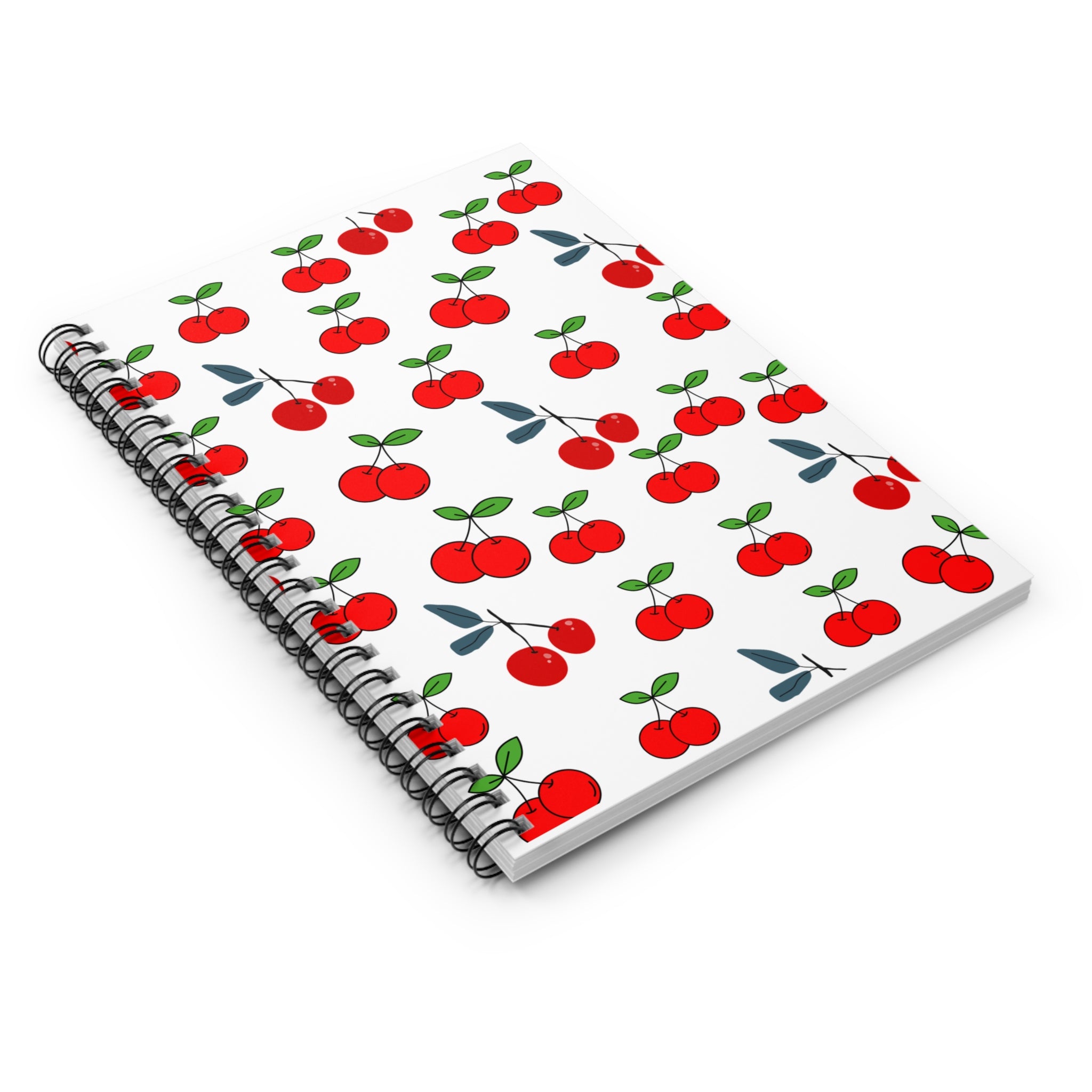 Cherry Blossom Spiral Notebook - Perfect for School, Journaling, or Gifts, Cute Stationery for Students, Teachers, Red Cherry Design, [...]
