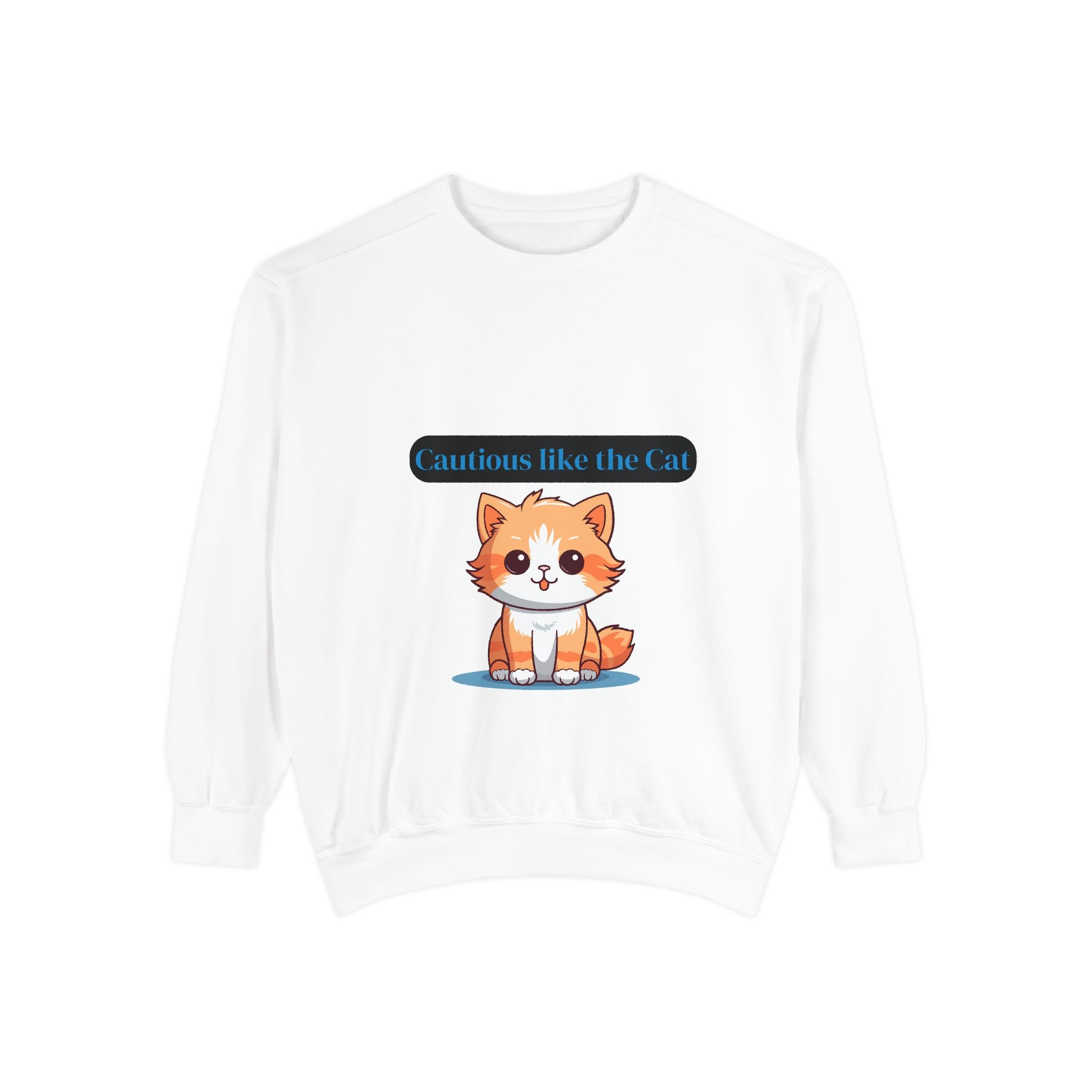 Cute Cat Sweatshirt, Perfect Gift for Animal Lovers, Cozy Layer for Casual Outfits, Great for Birthdays, Relaxed Style