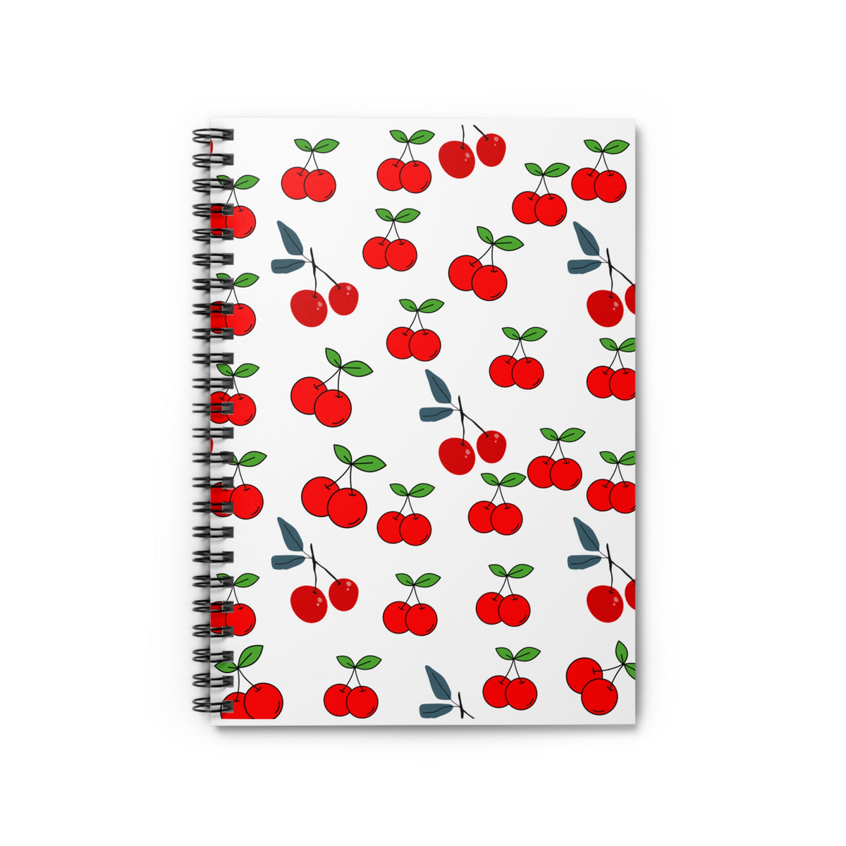 Cherry Blossom Spiral Notebook - Perfect for School, Journaling, or Gifts, Cute Stationery for Students, Teachers, Red Cherry Design, [...]