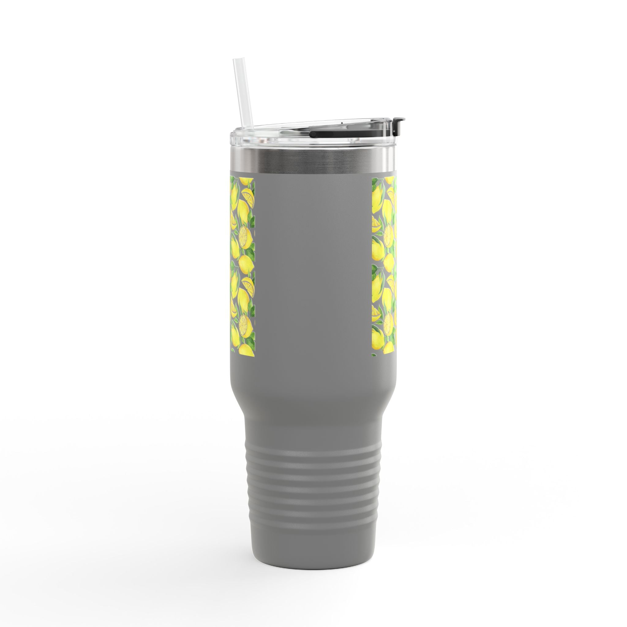 Lemon Blossom Insulated Travel Mug | 40oz | Perfect for Gifts, Eco-Friendly, Summer Vibes, Tea, Coffee, Outdoor Adventures, Beach