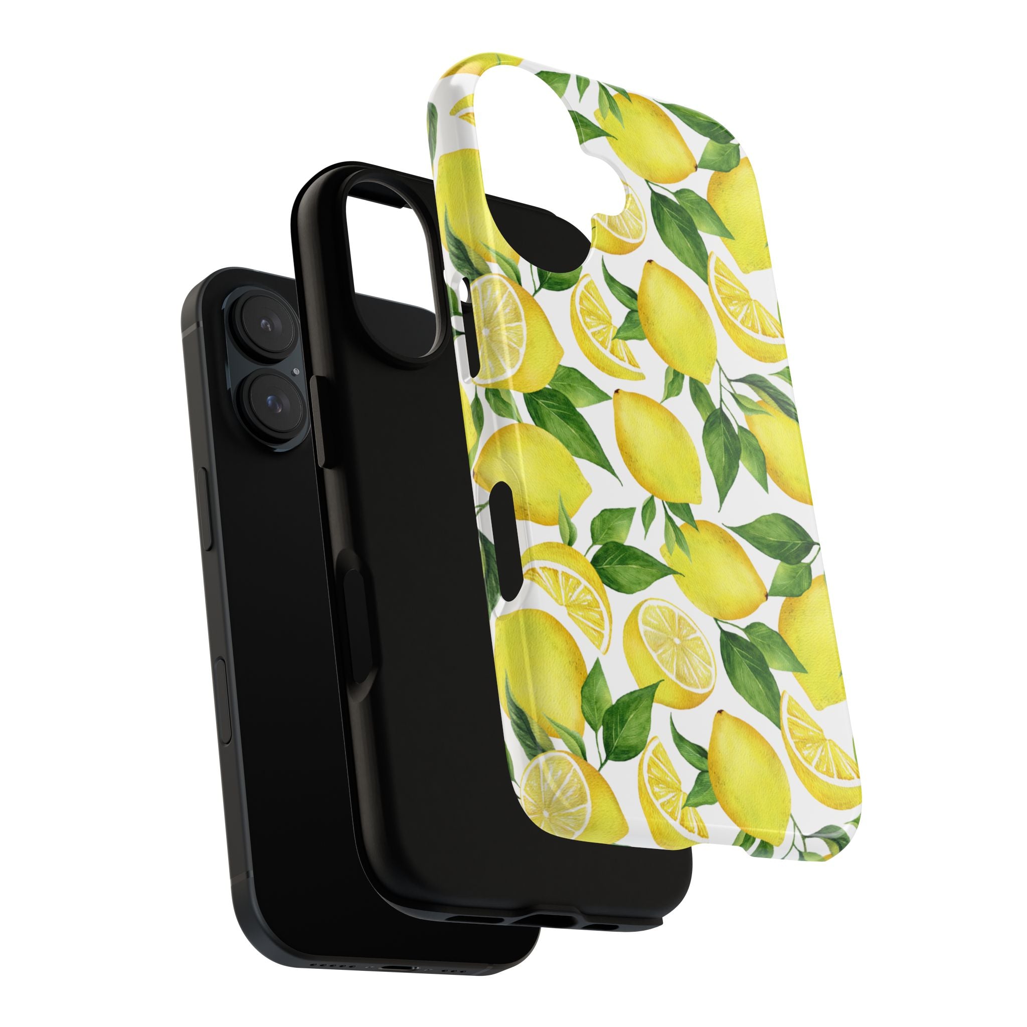 Vibrant Lemon Phone Case | Tough Cases, Citrus Phone Cover, Summer Vibe Accessories, Fruit Pattern Case, Gift for Her