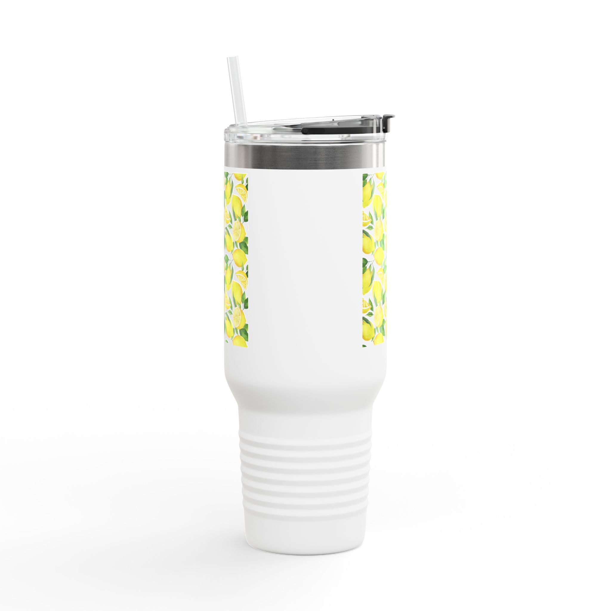 Lemon Blossom Insulated Travel Mug | 40oz | Perfect for Gifts, Eco-Friendly, Summer Vibes, Tea, Coffee, Outdoor Adventures, Beach
